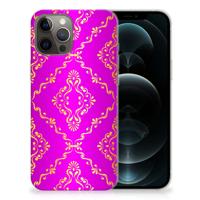 Siliconen Hoesje iPhone 12 Pro Max Barok Roze - thumbnail