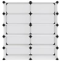 Schoenenrek 84x32x88,5 cm polypropeen transparant - thumbnail