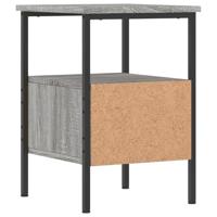 Nachtkastjes 2 st 34x36x50 cm bewerkt hout grijs sonoma eiken - thumbnail