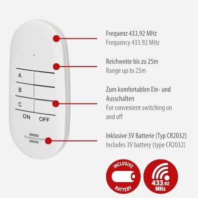 Brennenstuhl 1507070 Draadloze schakelaarset Thuis Brennenstuhl 1507070 Draadloze schakelaarset Thuis