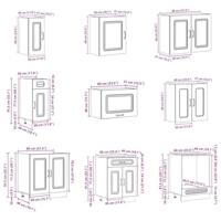 14-delige Keukenkastenset Kalmar bewerkt hout artisanaal eiken - thumbnail