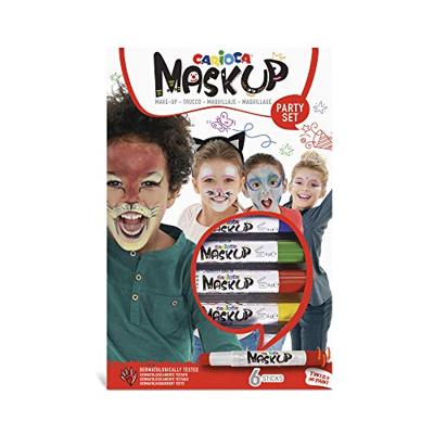 Carioca maquillagestiften Mask Up Party Set, doos met 6 stiften