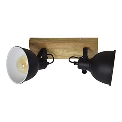 Urban Interiors Plafondspot 'Woody' Double, kleur Vintage Black