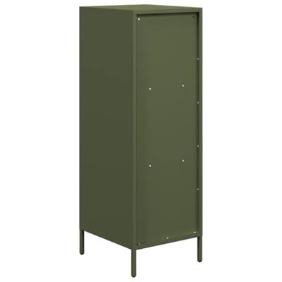 Hoge kast 35x39x103,5 cm staal olijfgroen