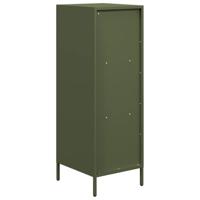 Hoge kast 35x39x103,5 cm staal olijfgroen - thumbnail
