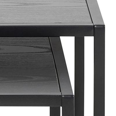 Bendt Bijzettafel 'Holger' set van 2 stuks, kleur Zwart - thumbnail