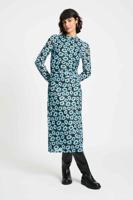 POM Amsterdam Jurk Wild Flowers | Blue - thumbnail