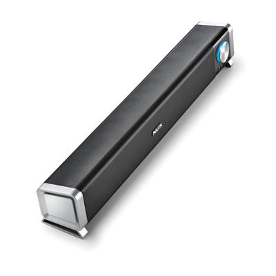 NGS SB500 Draadloze Bluetooth-soundbar, 20 W, voor pc, tv, smartphone of tablet, stereogeluid, USB-voeding, 3,5 mm jack, microfoon, hoofdtelefoonuitgang, plug & play, compact