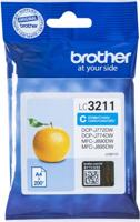 Brother inktcartridge, 200 pagina's, OEM LC-3211C, cyaan - thumbnail