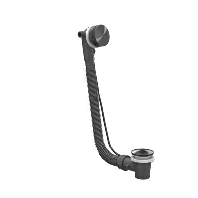 Badoverloopset IVY RVS316 Geborsteld Carbon Black PVD Badoverloopset IVY RVS316 Geborsteld Carbon Black PVD