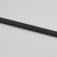 Schuifdeur 102,5x205 cm gehard glas en aluminium zwart - thumbnail