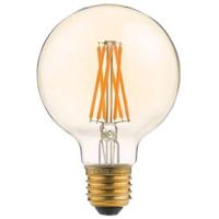 Calex LED volglas LangFilament Globelamp 220-240V 3.5W 250lm E27 G80, Goud 2100K Dimbaar - thumbnail