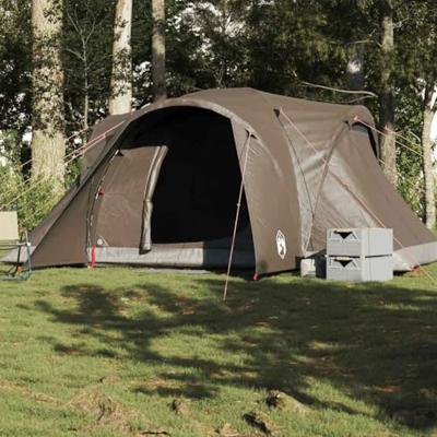 VidaXL Koepeltent 6-persoons waterdicht bruin VidaXL Koepeltent 6-persoons waterdicht bruin