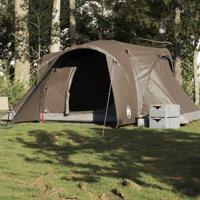 VidaXL Koepeltent 6-persoons waterdicht bruin - thumbnail