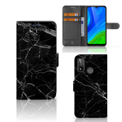 Huawei P Smart 2020 | Bookcase | Marmer Zwart - Origineel Cadeau Vader Huawei P Smart 2020 | Bookcase | Marmer Zwart - Origineel Cadeau Vader