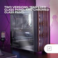 ATX Semi-toren BehuizingMars Gaming MCWOODDC Zwart - thumbnail