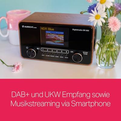 Albrecht DR 865 Senior DAB radio Zwart