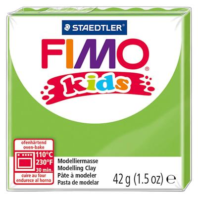 Fimo kids boetseerklei lichtgroen, 42gr Fimo kids boetseerklei lichtgroen, 42gr