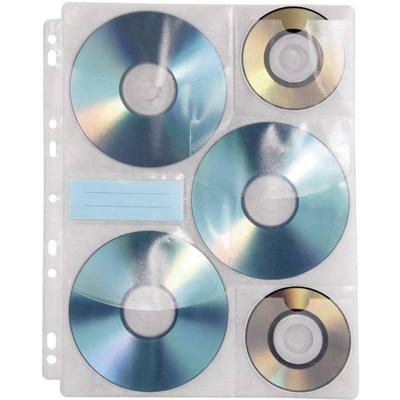 Hama 6-voudig CD/DVD-ordnerhoes 6 CDs/DVDs/Blu-rays Kunststof Transparant wit 10 stuk(s) (b x h x d) 23.8 x 0.1 x 29.5 cm 49835