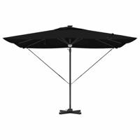 Roma Parasol Zwart 286 x 285 x 270 cm Aluminium en Polyester - thumbnail