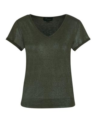 Elvira Casuals Top Lelie E4 25-049 T-shirt Korte Mouw 276 Dark Green