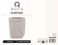 QUVIO Plantenzak uitwasbaar 7,5 x 7,5 x 12 cm (lxbxh) grijs - thumbnail
