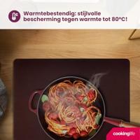 Cookinglife Placemats - Dubbelzijdig - Vegan leer - Bruin / Zand 46 x 33 cm - 6 Stuks - thumbnail