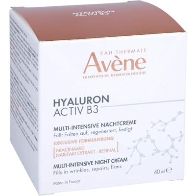 Avène Hyaluron Activ B3 Multi-intensieve nachtcrème anti-aging, Niacinamide & Retinaldehyde 40ml