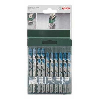 Bosch Accessories 2609256745 10-delig Decoupeerzaagbladen-set met T-schacht 1 set(s)