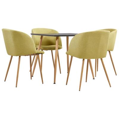 vidaXL 5-delige Eethoek stof groen vidaXL 5-delige Eethoek stof groen