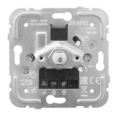 Efapel druk-/wissel dimmer faseafsnijding voor R,C 20-550W/VA