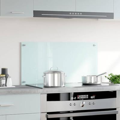 VidaXL Spatscherm keuken 80x40 cm gehard glas wit