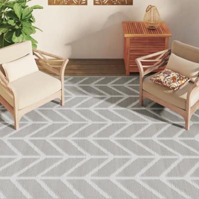 VidaXL Buitenkleed arakil 190x290 cm pp grijs