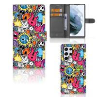 Samsung Galaxy S22 Ultra | Wallet Case | met Pasjes | Punk Rock - thumbnail