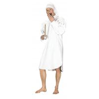Wit Ouderwets Nachthemd Voor Heren M/l (One Size) - thumbnail
