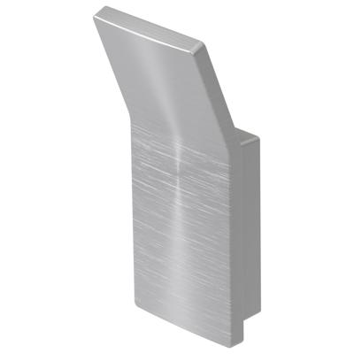 Handdoekhaak Haceka Aline Brushed 8,7x3,6 cm Aluminium Geborsteld Zilver Haceka
