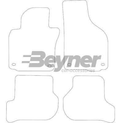 Velours Automatten passend voor VW Golf V / Jetta 2003-2007 4 HL1942804