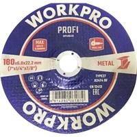 WorkPro WP406433 Schuurschijf Diameter 180 mm Boordiameter 22.2 mm 5 stuk(s) - thumbnail