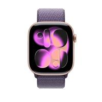 Apple Watch Band - Geweven sportbandje - 46 mm - Zachtpaars - Eén maat voor de meeste polsen - thumbnail