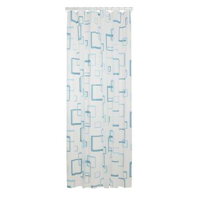 Douchegordijn Sealskin PEVA Retro 180x200 Blauw