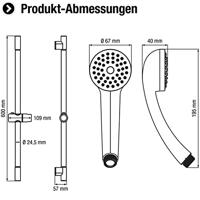 Cornat Douchegarnituur Amarela 1S Chr - TECB3458 - thumbnail