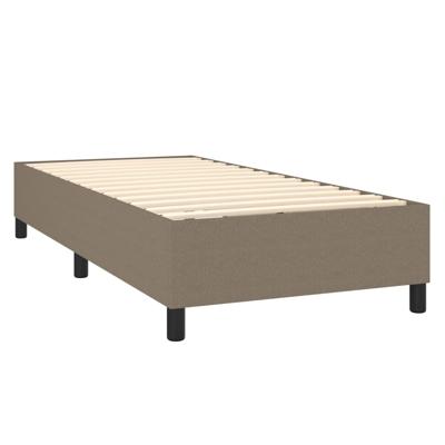 Boxspring met matras stof taupe 80x200 cm - thumbnail