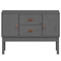 Dressoir 110x40x78 cm massief grenenhout grijs - thumbnail
