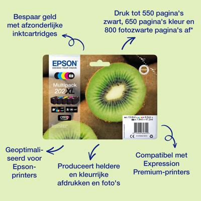 Epson Inktcartridge 202XL Origineel Magenta C 13 T 02H34010