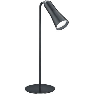 LED Bureaulamp 2W Oplaadbaar - Warm Wit 3000K - Mat Zwart Aluminium
