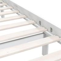 Bedframe massief grenenhout wit 180x200 cm - thumbnail