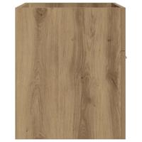 Wastafelkast 90x38,5x46 cm bewerkt hout artisanaal eikenkleur - thumbnail