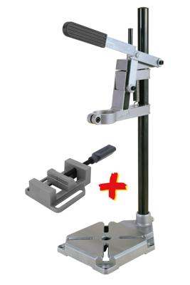 Wolfcraft Tafelboormachine Boorstandaard met Machineklem/Bankschroef - 3406301