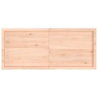 Tafelblad 140x60x(2-4) cm onbehandeld massief eikenhout - thumbnail