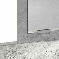 Kaptafel met lade Betongrijs 79 x 41 x 140 cm Bewerkt hout - thumbnail